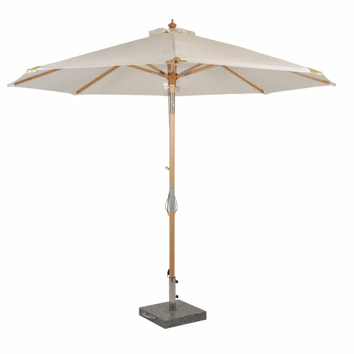 Nice träparasoll med tilt Ø3 m – natur