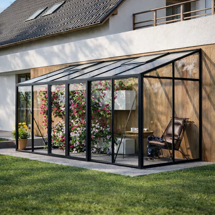 Bloomcabin väggväxthus i aluminium